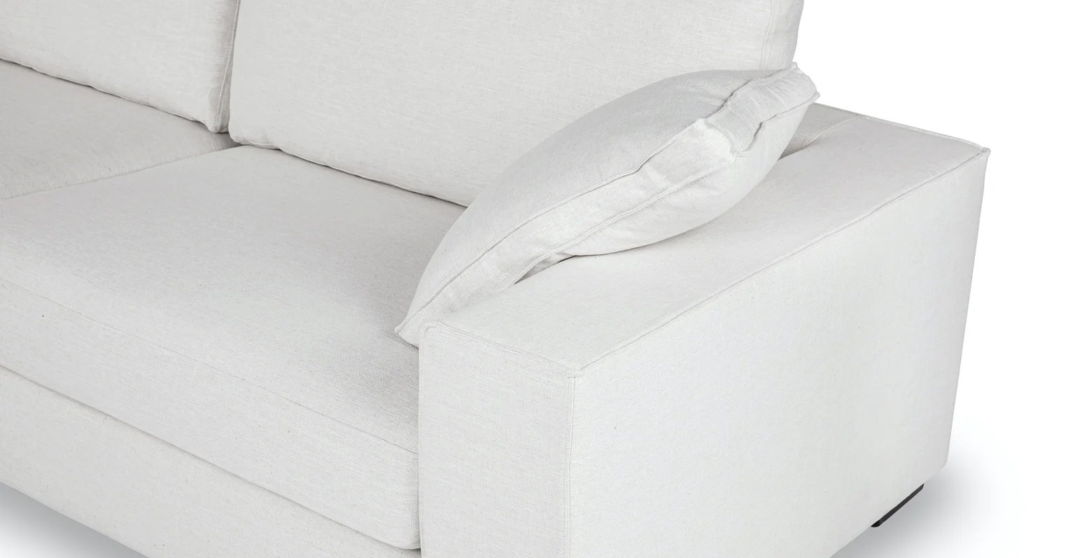Sitka Quartz White Sofa - Image 3