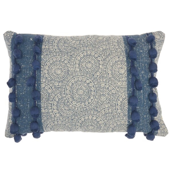 Anniedale Cotton Geometric Lumbar Pillow - Image 0