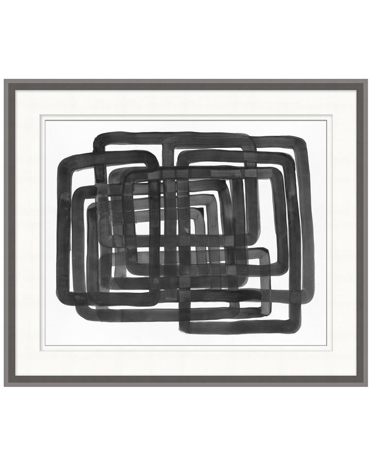 LINED ABSTRACT 2 Framed Art - Image 0