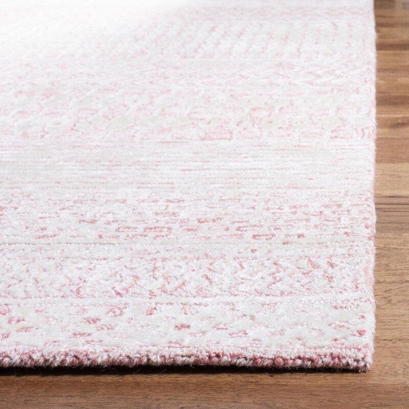 Stampley Light Pink Area Rug 6ft x 6ft - Image 4