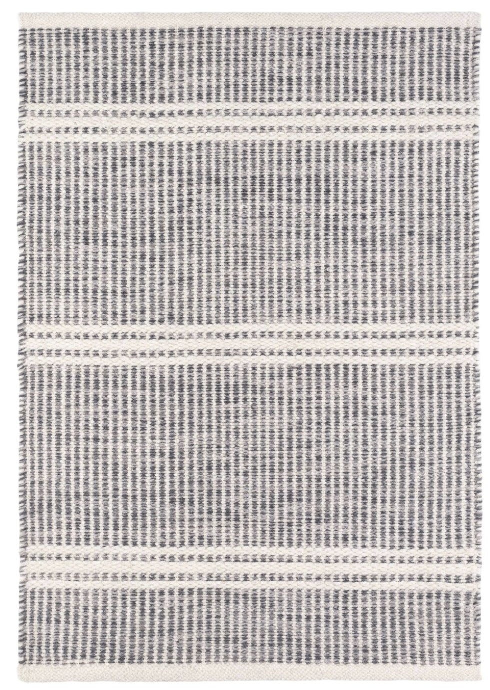 MALTA GREY WOVEN WOOL RUG - Image 0