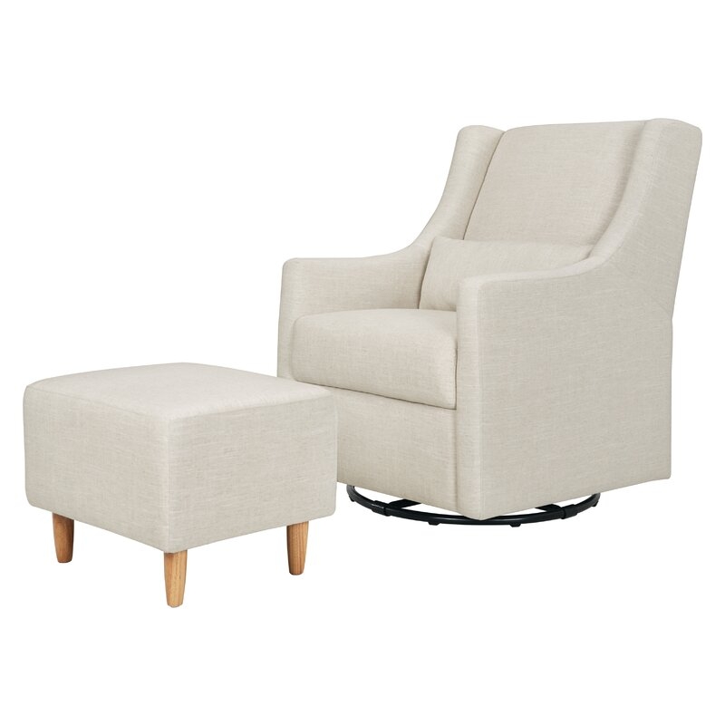 Toco Swivel Glider and Ottoman by babyletto - Image 0