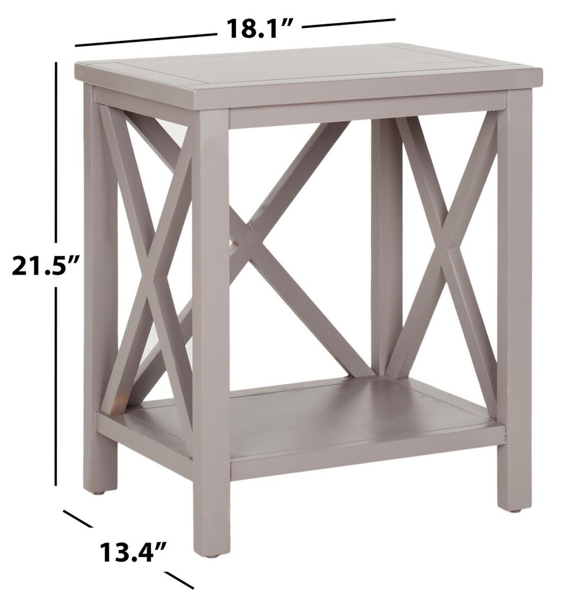 Candence Cross Back End Table - Quartz Grey - Arlo Home - Image 3