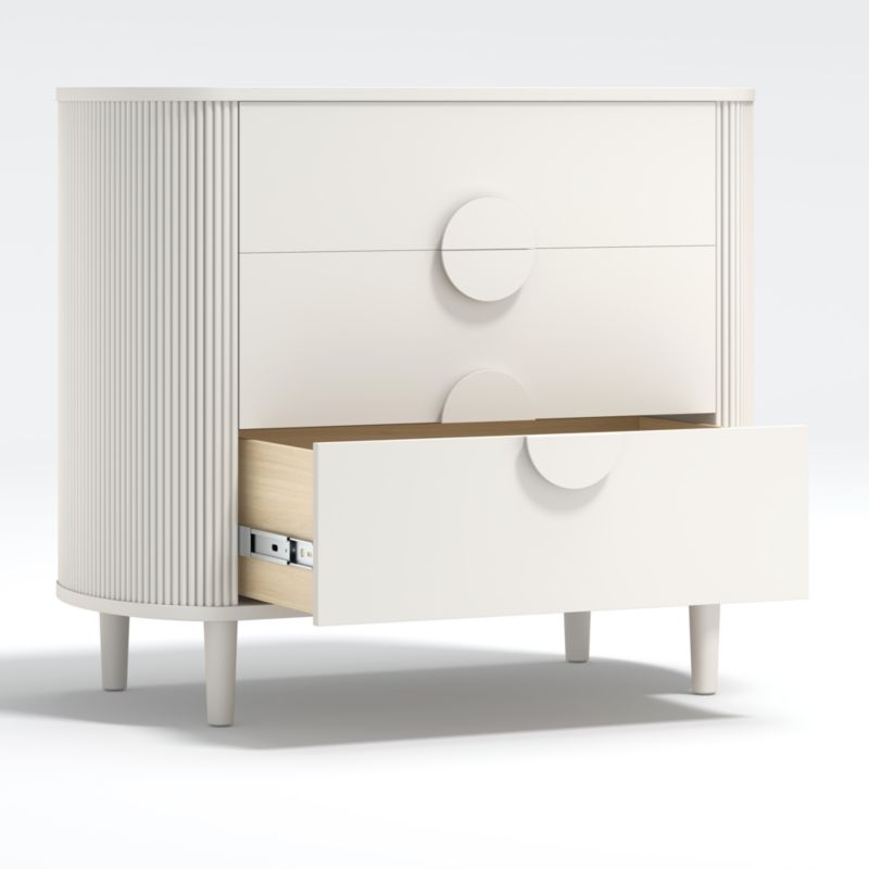 Roselle Narrow White Wood Dresser - Image 2