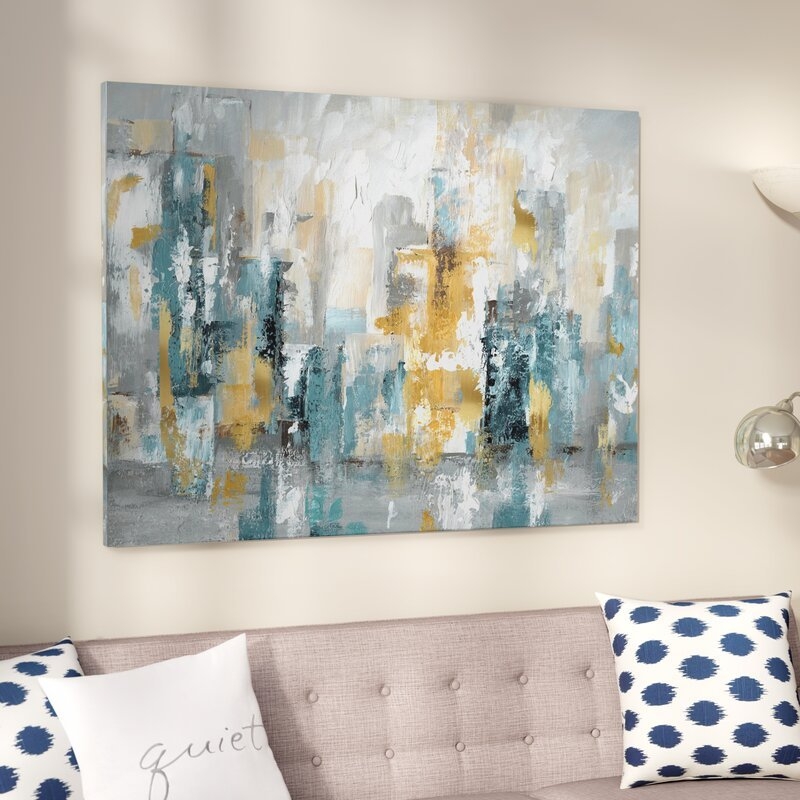 'City Views II' - Wrapped Canvas Painting Print - Image 0