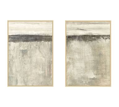 Neutral Sense Framed Canvas, Set of 2 - 31.5" x 45.5" - Image 0