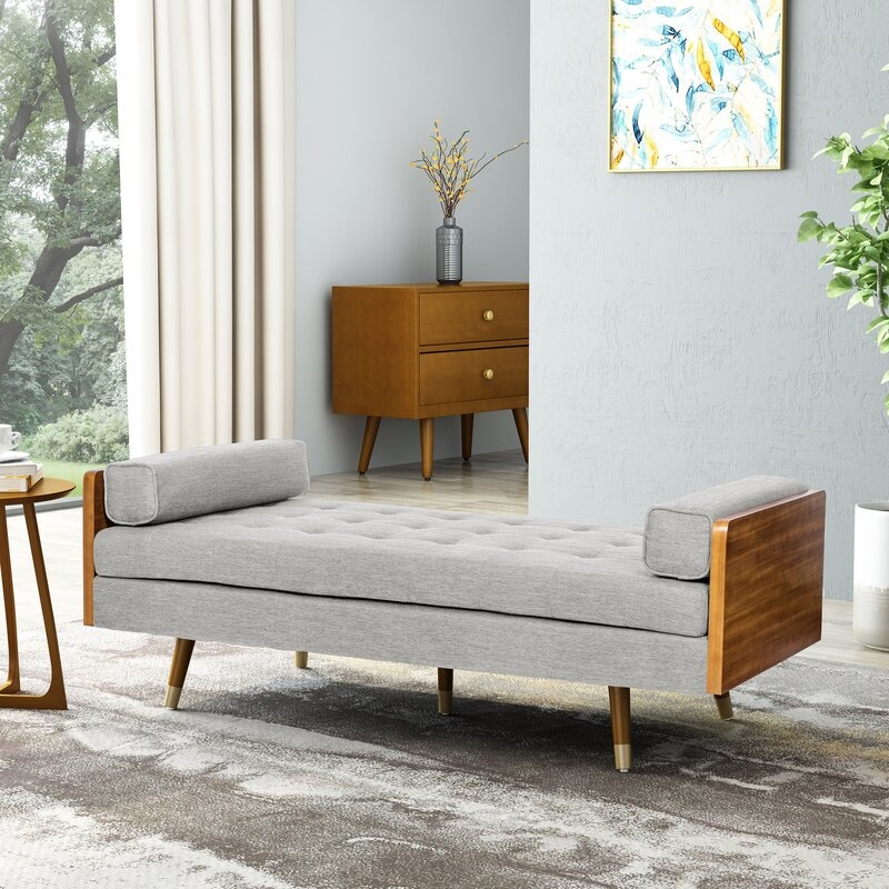 Tufted Square Arms Chaise Lounge - Image 0