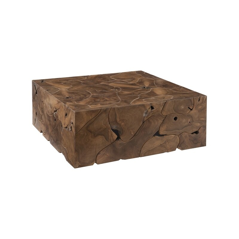 Slice Solid Wood Block Coffee Table - Image 0