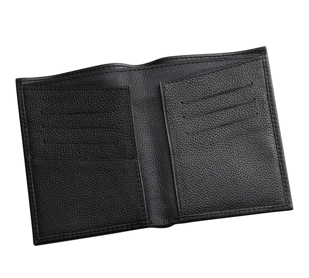 Grant Leather Passport Case, Black - Image 2