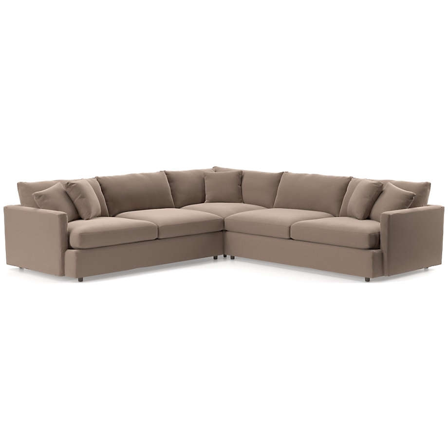 Lounge II 3-Piece Sectional Sofa - Taupe - Image 0