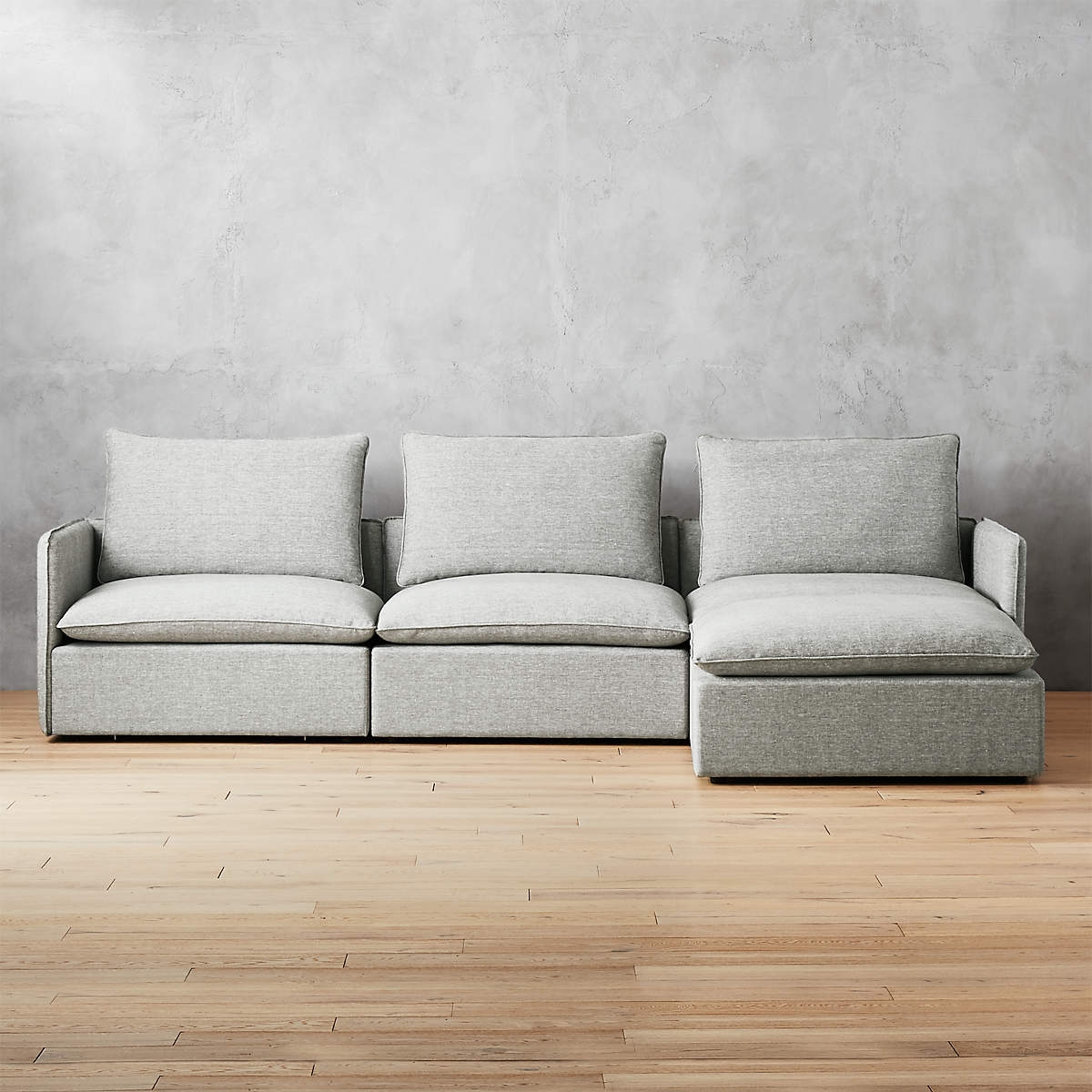 Lumin 4-Piece Sectional Sofa, Nomad Snow - Image 0