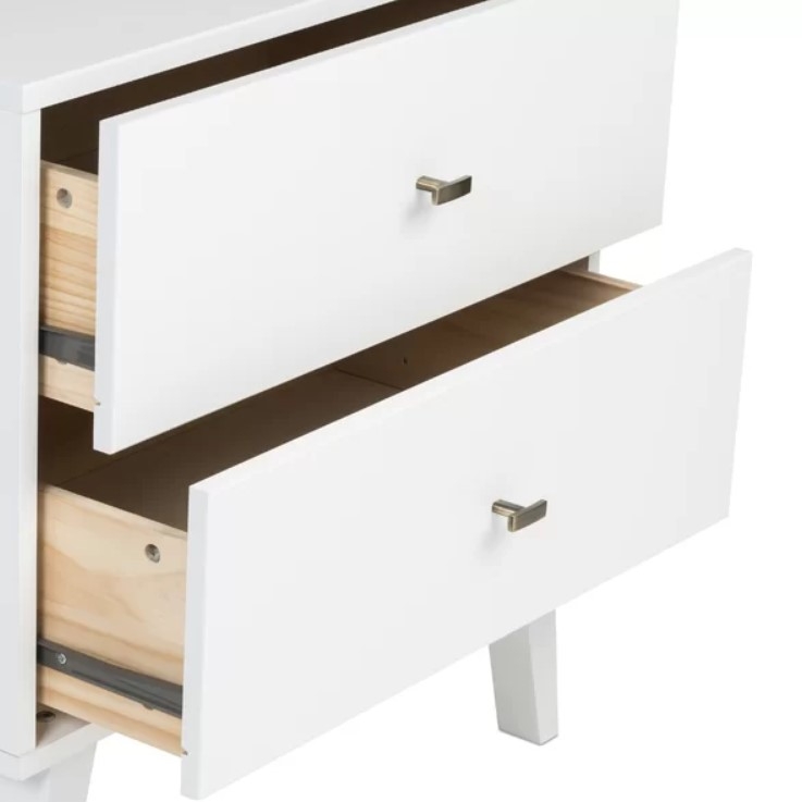 Shamar Mid Century Modern 6 Drawer Double Dresser - Image 2