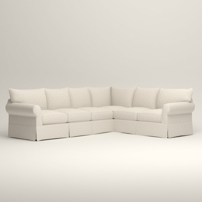 Jameson Slipcovered L-Shaped Sectional - Right Facing - Classic Bleach White - Image 0
