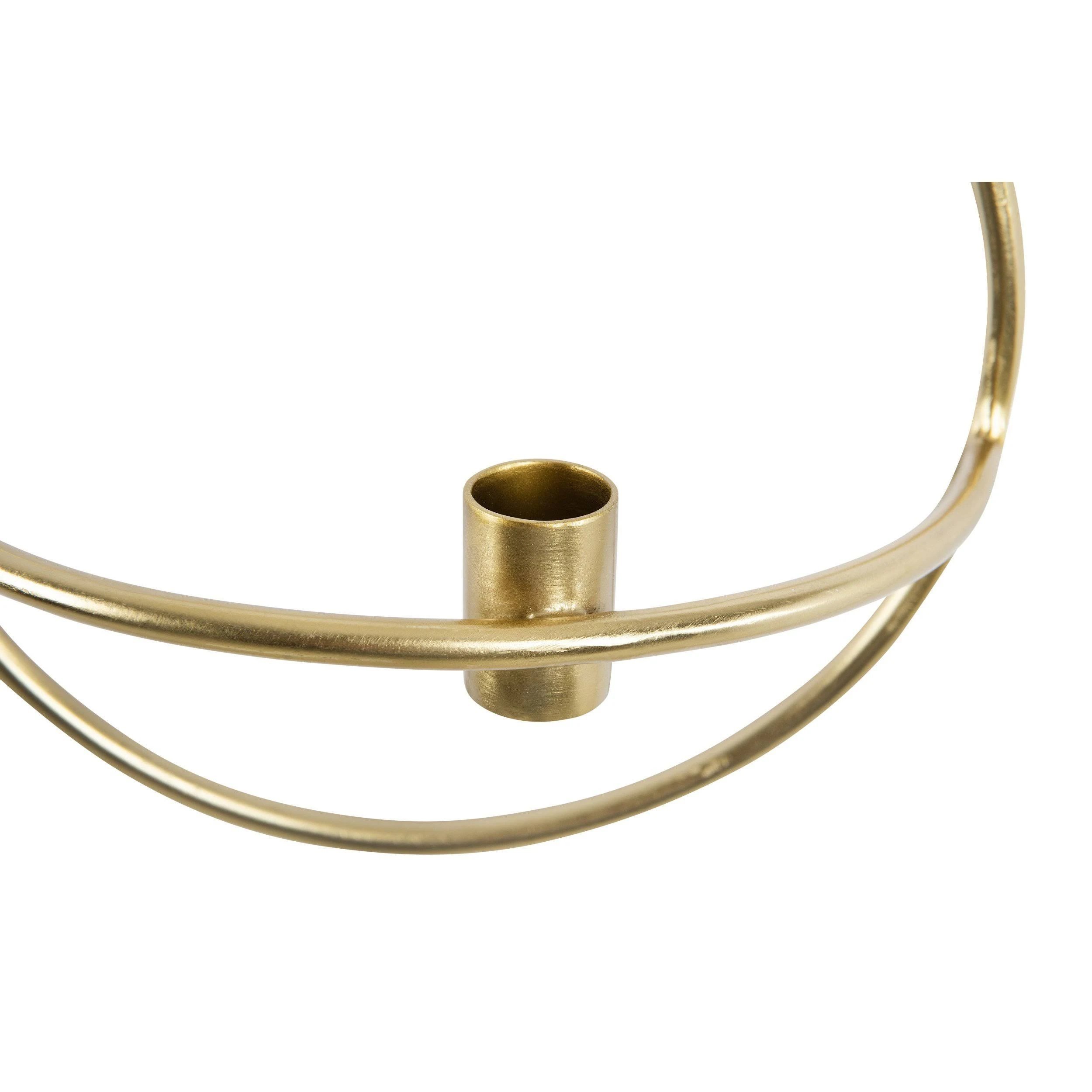 Metal Wall Taper Candleholder, Brass, Small - Image 4