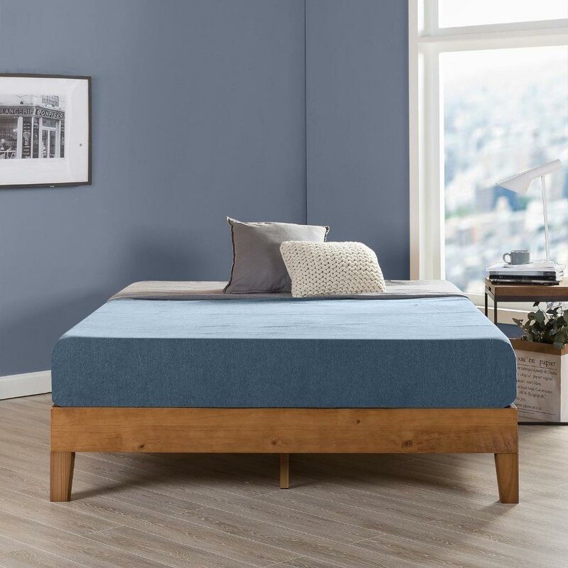 Harney Twin Solid Wood Low Profile Platform Bed - Image 0