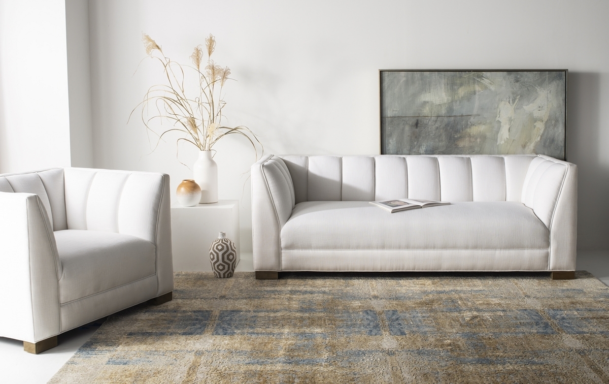 Natadola Linen Blend Sofa, White - Image 3