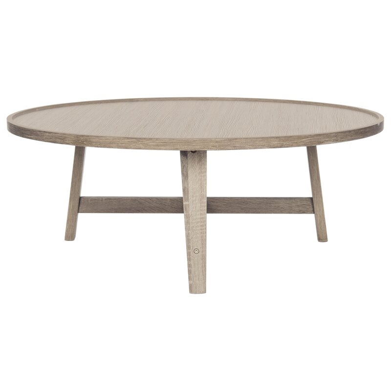 3 Legs Coffee Table, Light Gray - Image 0
