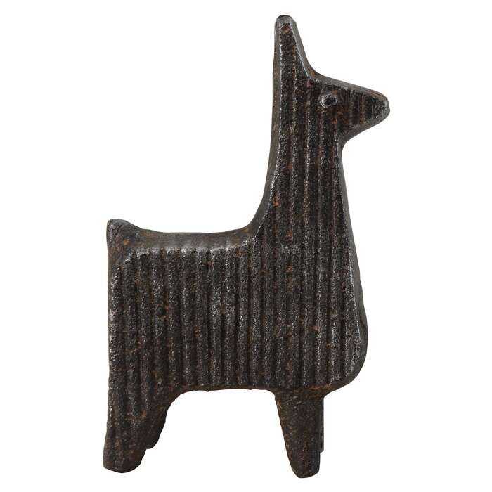 Bocanegra Corrugated Cast Iron Llama - Image 1