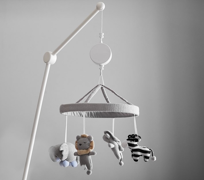 Knit Animal Crib Mobile - Image 1