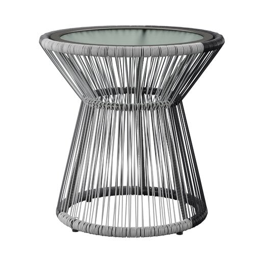 Lindholm Outdoor Wicker Side Table - Image 0