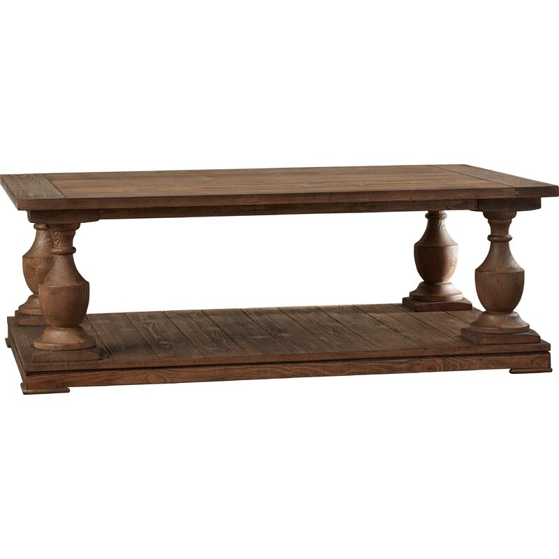 Harlingen Solid Wood Coffee Table with Storage - Image 2