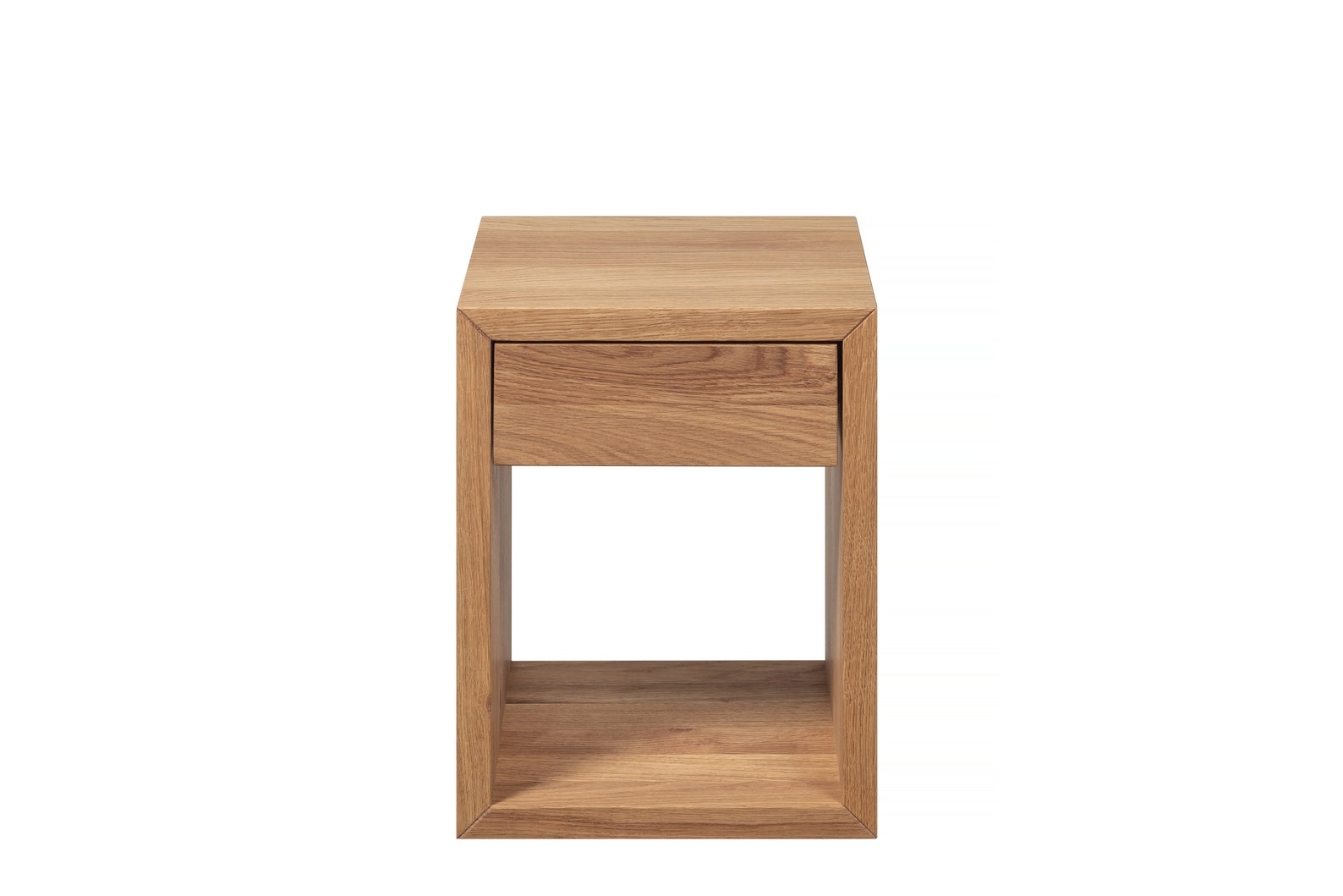 1 - Drawer Solid Wood Nightstand in Brown - Image 1