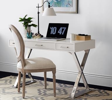 Louis Desk Chair, Gray Wash - Image 3