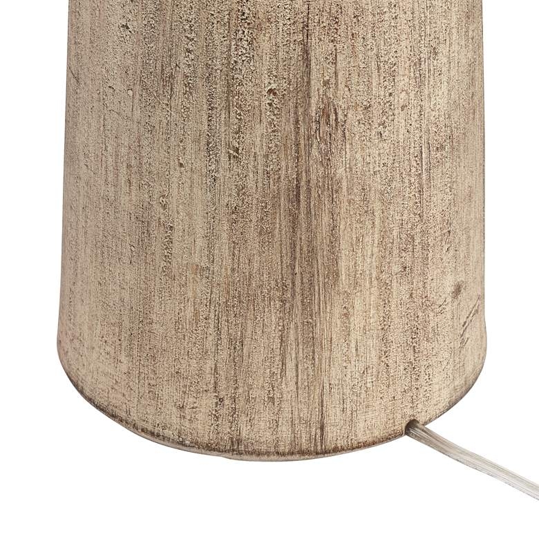 Totem Natural Faux Wood Table Lamp - 27"H - Image 4