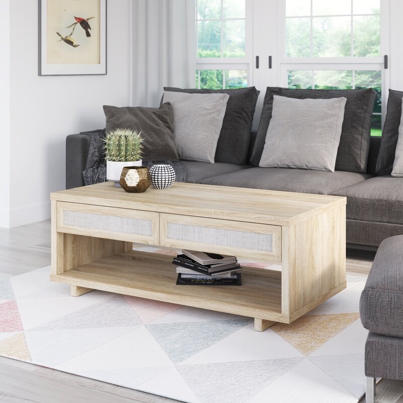 Cyprych Sled Coffee Table with Storage - Image 1
