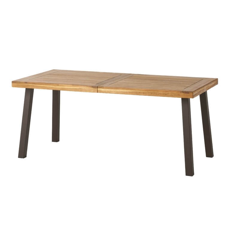 Isidore Folding Wooden Dining Table - Image 0