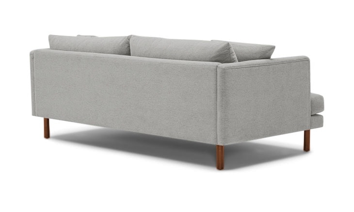 Gray Lewis Mid Century Modern Sofa - Sunbrella Premier Fog - Medium - Cone Legs - Image 2