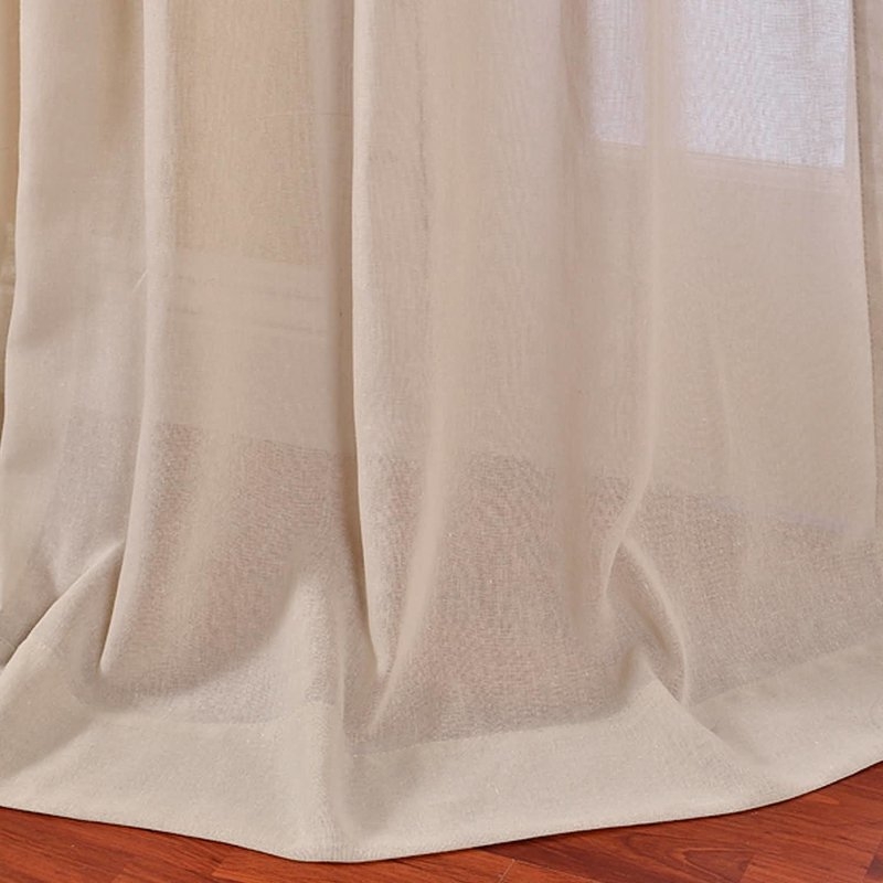 Cristopher Solid Sheer Rod Pocket Single Curtain Panel (tumbleweed) - Image 4