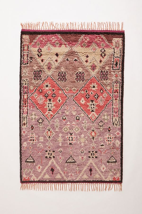 Hand-Knotted Double Diamond Rug - Image 0