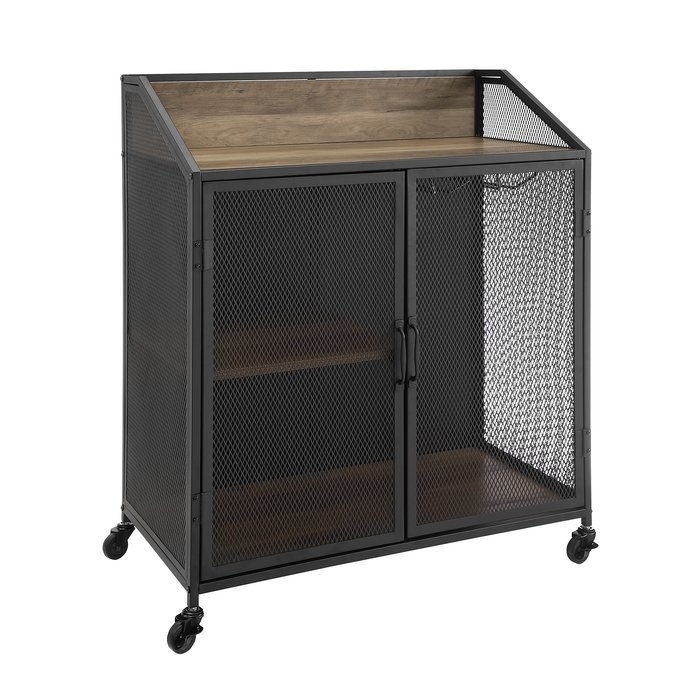 Bowles Bar Cabinet with Mesh - Image 1