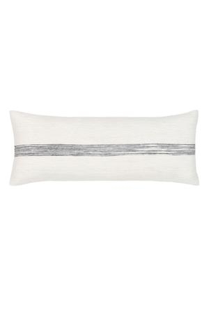 Burton Ivory  and Black Lumbar Pillow Cover Only - Image 0