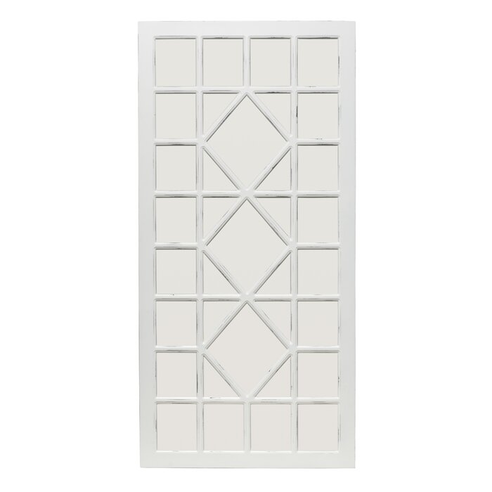 Rectangular Ivory Accent Wall Mirror - Image 1