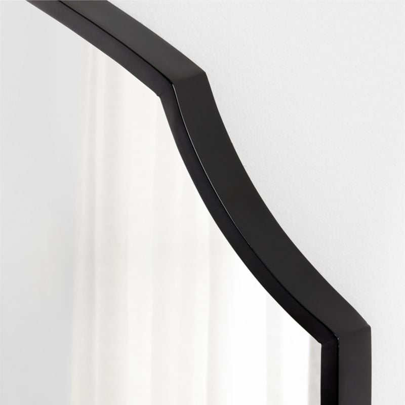 Emmy Wall Mirror, Black - Image 1