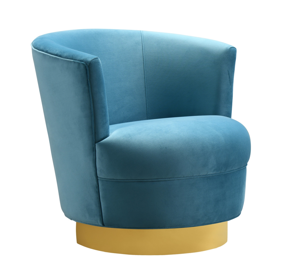 Noah Lake Blue Swivel Chair - Image 1