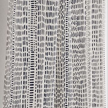 Bomu Curtain, Set of 2, Black 48"x96" - Image 3