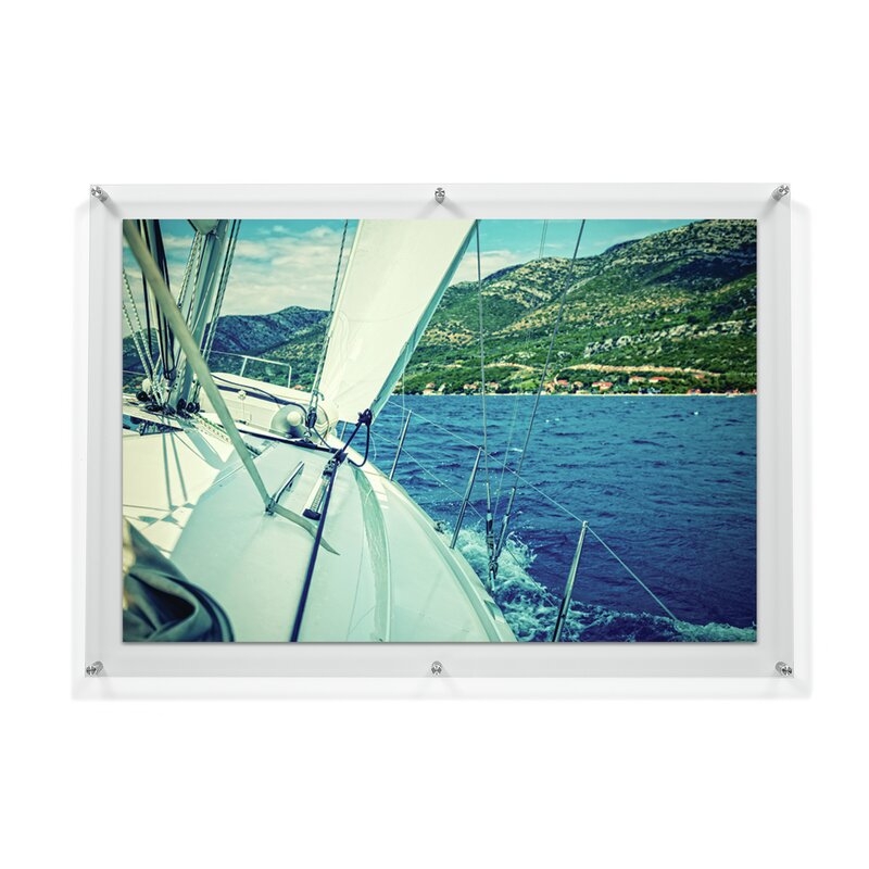 Double Panel Floating Acrylic Picture Frame - 24" x 36" - Image 0