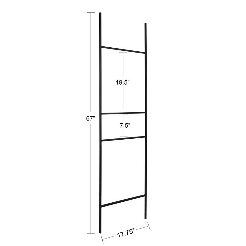 Metal Leaner 5.5 ft Blanket Ladder - Image 1