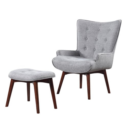 Side Chair and Ottoman - Image 1