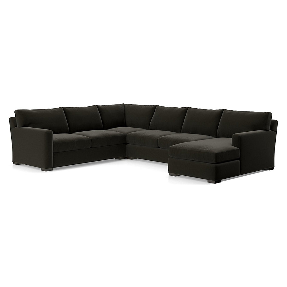 Axis II 4-Piece Sectional Sofa - "View" espresso microfiber - Image 0