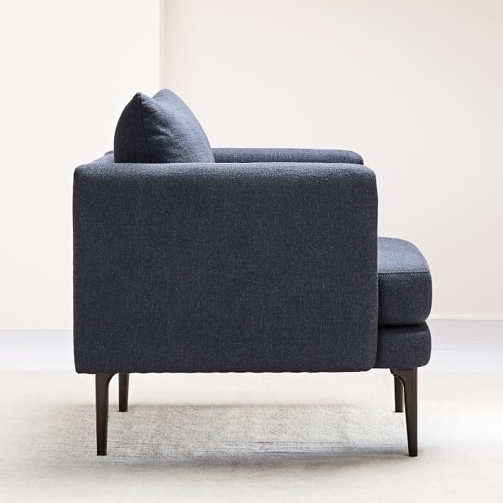 Auburn Chair, Twill, Black Indigo - Image 2