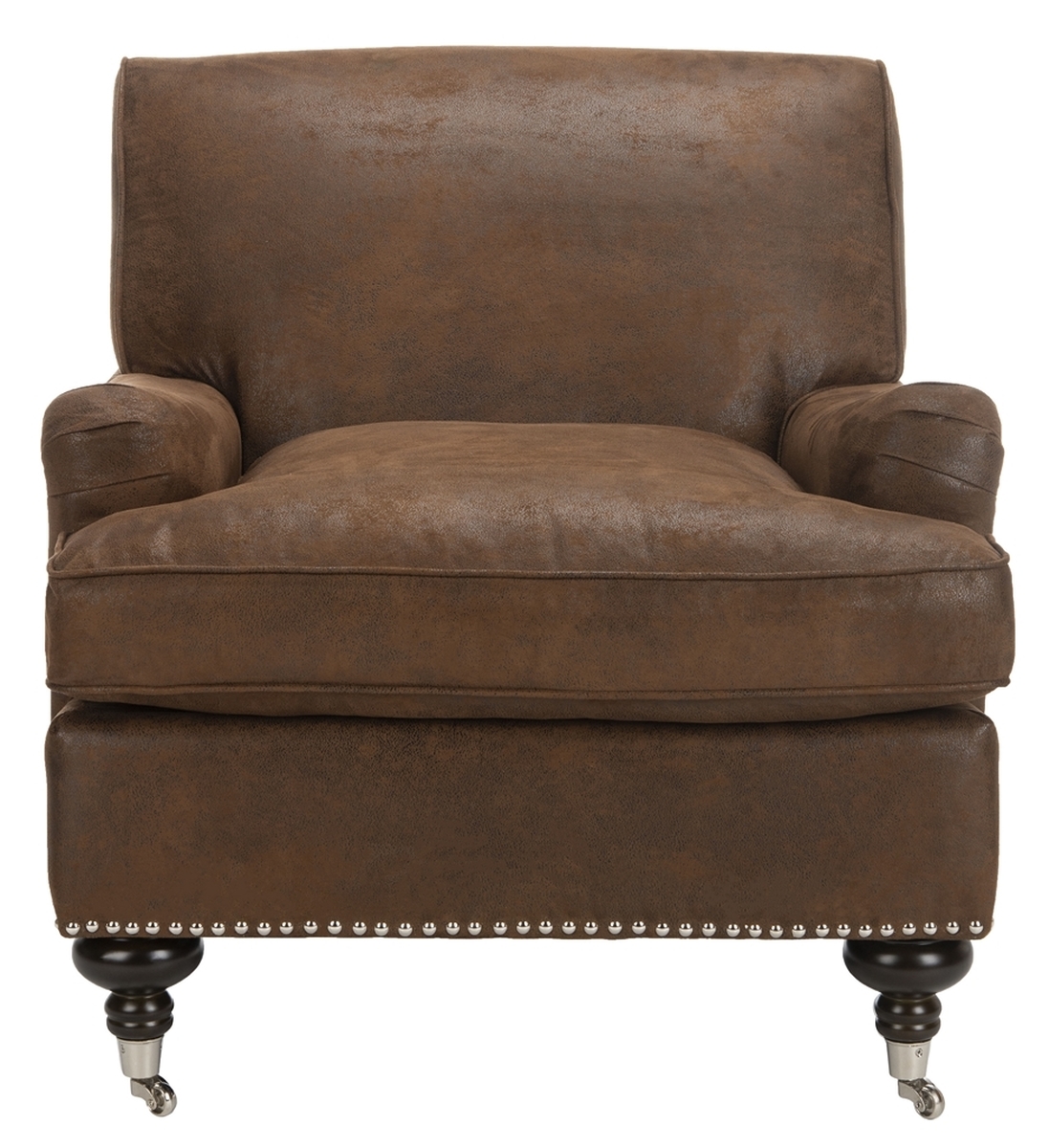 Chloe Club Chair - Brown/Espresso - Arlo Home - Image 1