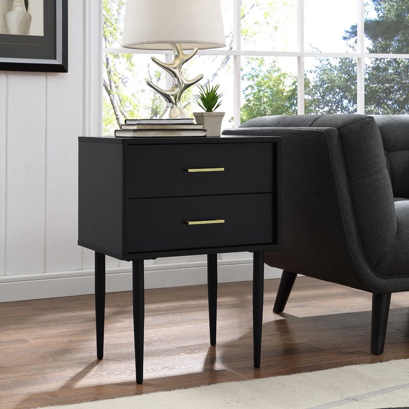 Winningham 2 Drawer End Table with Storage - Image 3