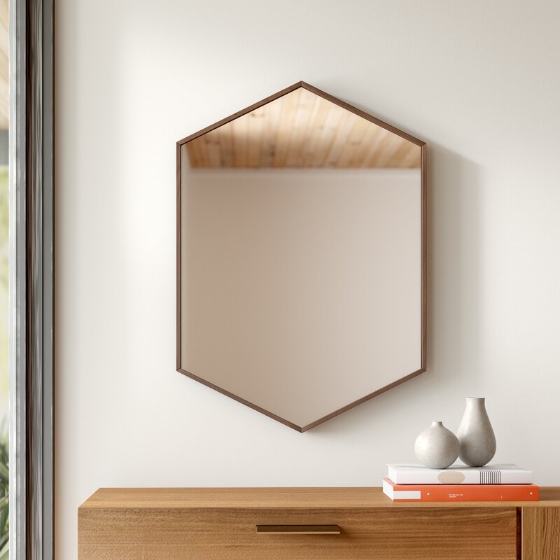 Zaliki Mid Century Hexagon Accent Mirror - Image 2