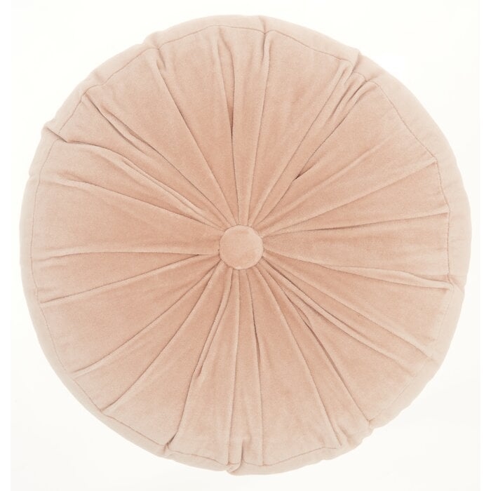 Gaelle Round Cotton Pillow Cover & Insert - Image 0