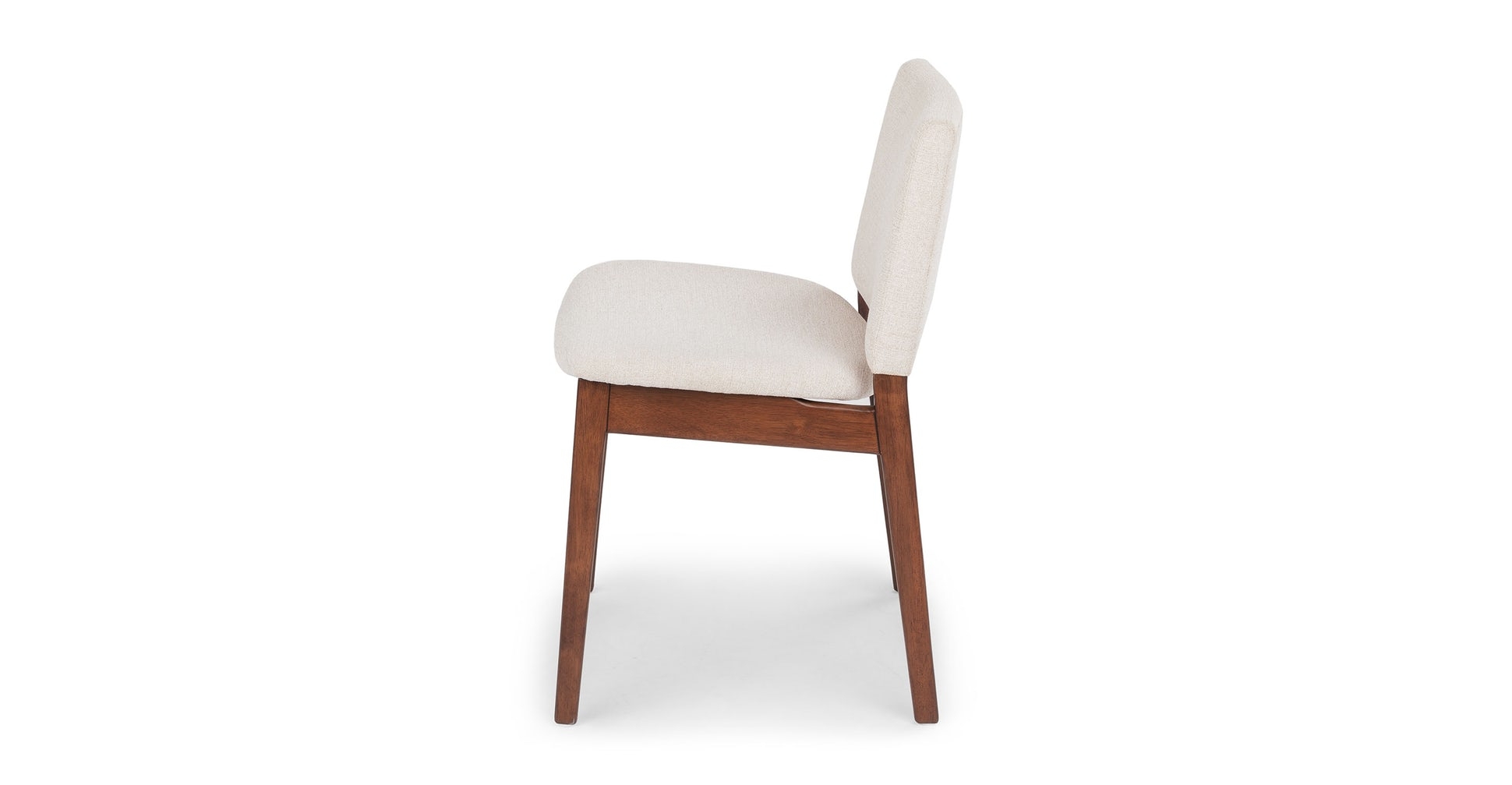 Nosh Chalk Gray Walnut Dining Chair - Image 1