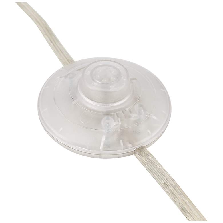 360 Lighting Cora 72" High Brushed Nickel Modern Arc Floor Lamp - Image 2